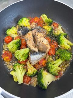 サバの缶詰でアクアパッツァ-レシピのメイン写真