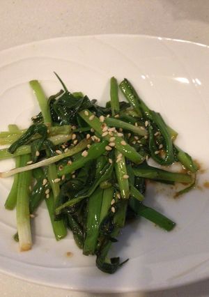 小葱の胡麻油炒め-レシピのメイン写真