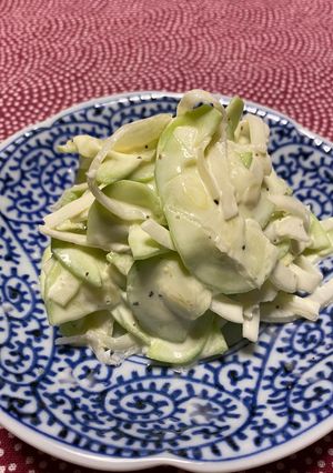 十角へちま（とかどへちま）のサラダ-レシピのメイン写真