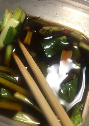 小松菜の出汁醤油漬け-レシピのメイン写真