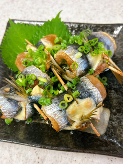 イワシの梅しそチーズロール焼き-レシピのメイン写真