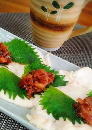 ＊ヘルシー☆薄焼きササミの梅おかかのせ＊-レシピのメイン写真