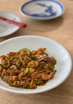 簡単♪ゴーヤとツナの豚キムチ炒め-レシピのメイン写真