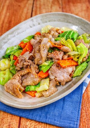【豚肉と野菜の旨だれ炒め】-レシピのメイン写真