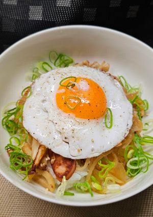 フィッシュソーセージとシャキシャキ野菜の半熟目玉-レシピのメイン写真