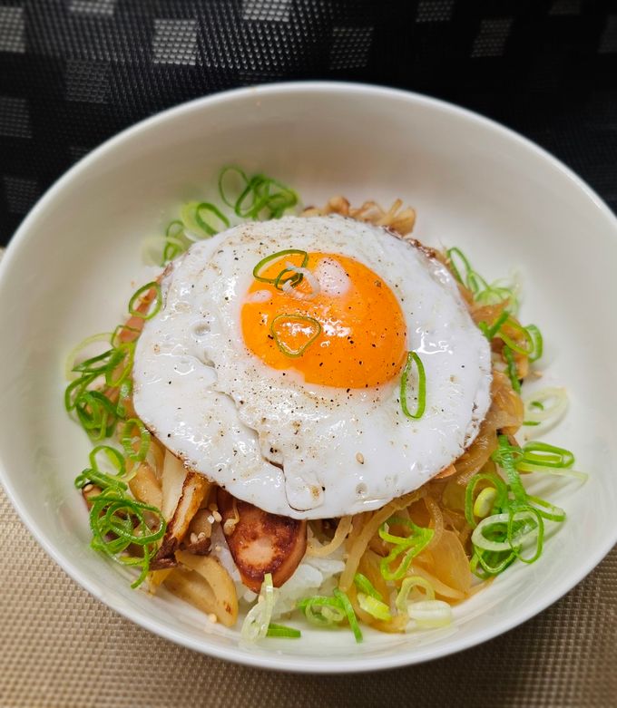 フィッシュソーセージとシャキシャキ野菜の半熟目玉-レシピのメイン写真