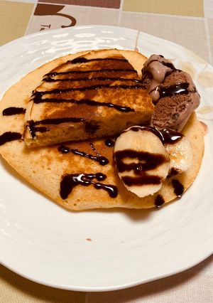 ホットケーキのアレンジ-レシピのメイン写真