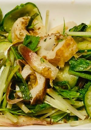 竹輪と野菜の胡麻マヨおかか和え！-レシピのメイン写真