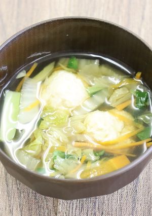 生姜入り鶏団子スープ-レシピのメイン写真