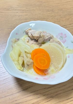 とり肉とキャベツの豆乳鍋-レシピのメイン写真