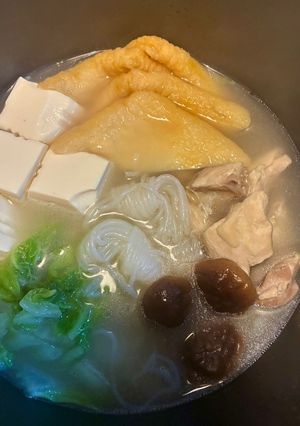 鶏もも肉の出汁で作る簡単水炊き-レシピのメイン写真