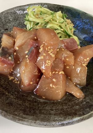 はまちイナダの醤油にんにくコチュジャン！-レシピのメイン写真