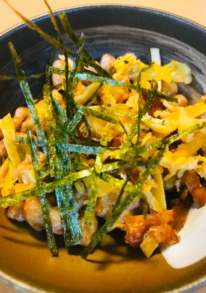 毎日の納豆●あまから玉子焼き添え-レシピのメイン写真