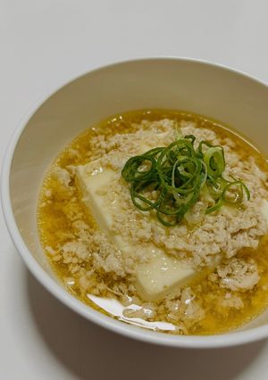 豆腐の鶏そぼろ和風あんかけ-レシピのメイン写真