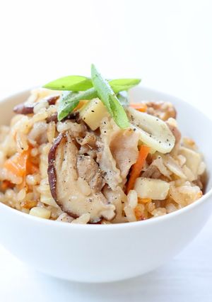 旨味ある【筍と豚の中華風炊き込みご飯】-レシピのメイン写真