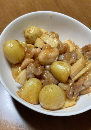 新じゃがと鶏肉の甘辛バター炒め-レシピのメイン写真