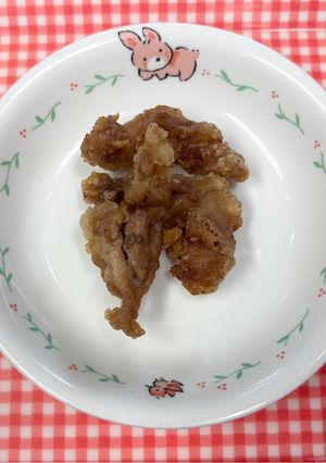[保育園幼児食]豚肉の竜田揚げ-レシピのメイン写真