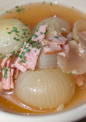 減塩コンソメのペコロススープ-レシピのメイン写真