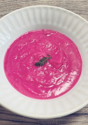 ビーツとポテトのポタージュ　野菜だけ♪-レシピのメイン写真