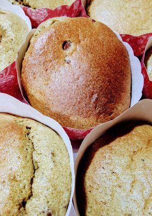 簡単！♬抹茶＆小豆カップシフォンケーキ♬-レシピのメイン写真