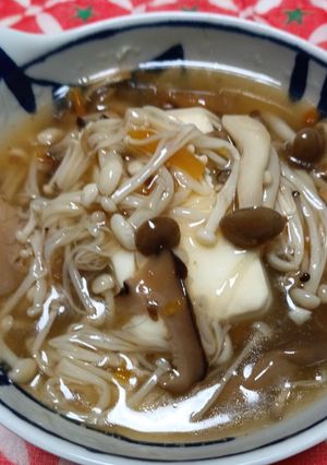 ​背徳感ゼロ！！爆盛きのこの時短あんかけ豆腐✨️-レシピのメイン写真