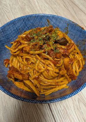 トマト缶で作るシンプルパスタ-レシピのメイン写真