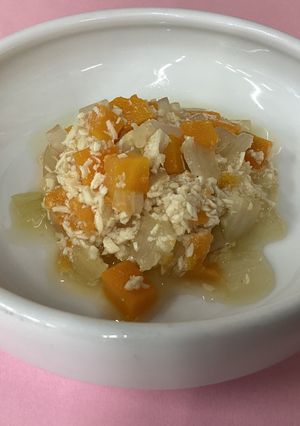 【保育所】鶏肉と野菜の甘辛煮　(離乳食後期)-レシピのメイン写真