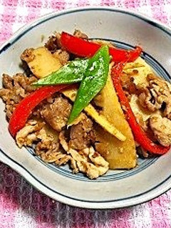 豚とたけのこの胡麻味噌炒め(透析食)-レシピのメイン写真