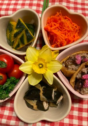 スパイシー黒豆玄米いなり寿司-レシピのメイン写真