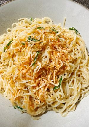混ぜるだけ😻バジルと小エビの爽やかパスタ-レシピのメイン写真