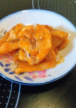 お弁当に♪皮なし鶏もも肉の甘酢焼き-レシピのメイン写真