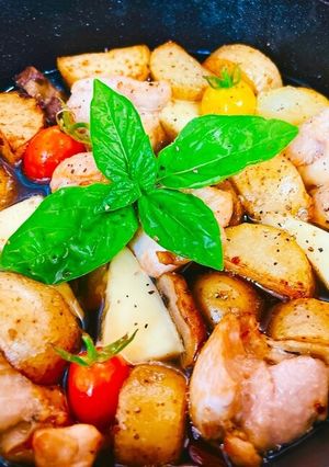 チキンと6Pチーズのアヒージョ-レシピのメイン写真