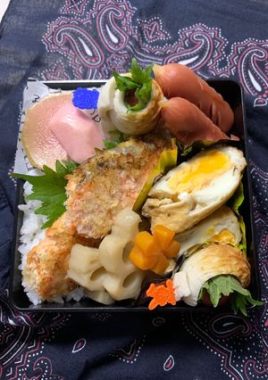 2/15ﾖｯﾁｬﾝ☆サーモンフライ弁当-レシピのメイン写真