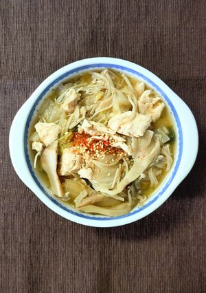 具沢山のは白菜 鶏ささみ肉 えのき 舞茸の中華煮-レシピのメイン写真