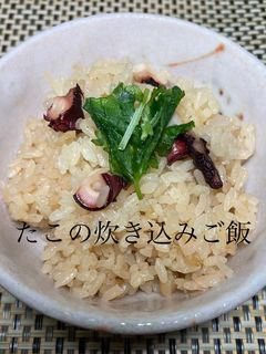 たこの炊き込みご飯-レシピのメイン写真