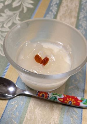 豆花♪白木耳＆クコの実＆レモンシロップで-レシピのメイン写真