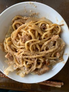 お一人様☆市販の焼きそばレモンごま隠し味-レシピのメイン写真