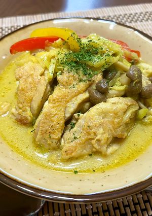 ワンパンで完成！ご自愛チキンスープカレー-レシピのメイン写真