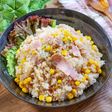 レンジで!コーンたっぷりバター醤油チャーハン