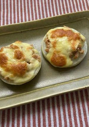 ベジ♪とろ～り新玉ねぎのツナチーズ焼き-レシピのメイン写真