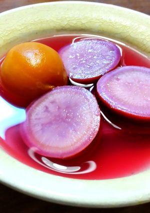 紫芋の煮物｢杏酵母×梅酵母｣の酵母液で-レシピのメイン写真