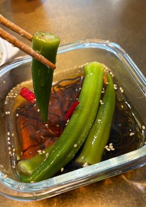 牛角完全再現◎まるごと塩オクラ-レシピのメイン写真
