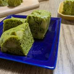 รูปของ さつまいもたっぷり♪大きな抹茶蒸しパン