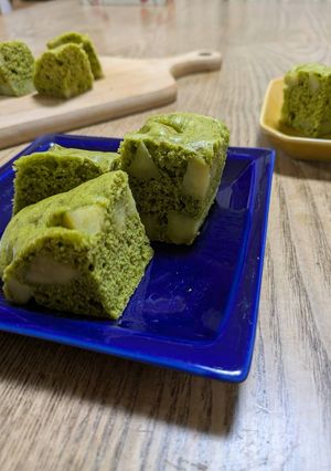 さつまいもたっぷり♪大きな抹茶蒸しパン-レシピのメイン写真