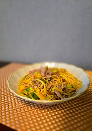 セロリとレッドオニオンのパスタ-レシピのメイン写真