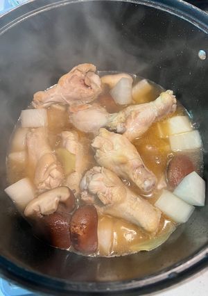 手羽元と大根と椎茸煮-レシピのメイン写真