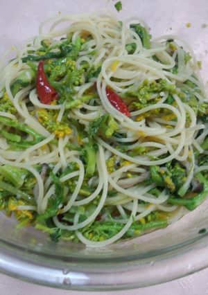 菜花のペペロンチーノ-レシピのメイン写真