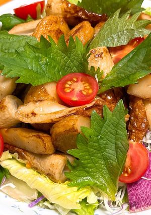 ちくわとさつま揚げのバター醤油和風サラダ-レシピのメイン写真