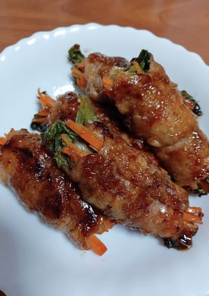 レタスと人参の肉巻き-レシピのメイン写真