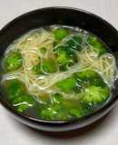 アンチョビスープのそうめん(にゅうめん)